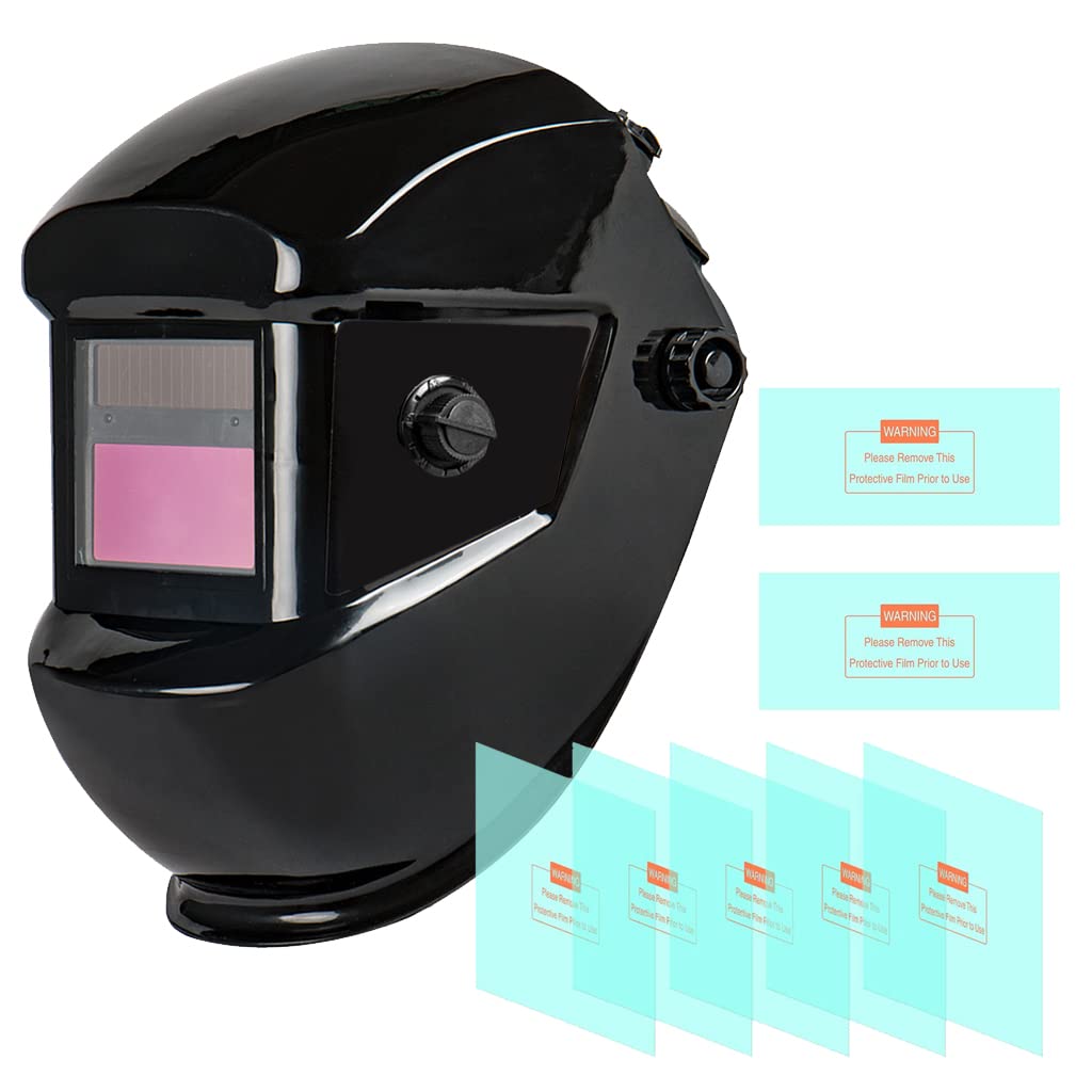 Serplex Welding Helmet Auto Darkening Solar Welding Helmet Adjustable Senstivities for ARC MMA MIG TIG Weld Hood Welding Shield Welding Mask(With 5 +2 Replaceable Lens Serplex Welding Helmet Auto Darkening Solar Welding Helmet Adjustable Senstivities for ARC MMA MIG TIG Weld Hood Welding Shield Welding Mask(With 5 +2 Replaceable Lens